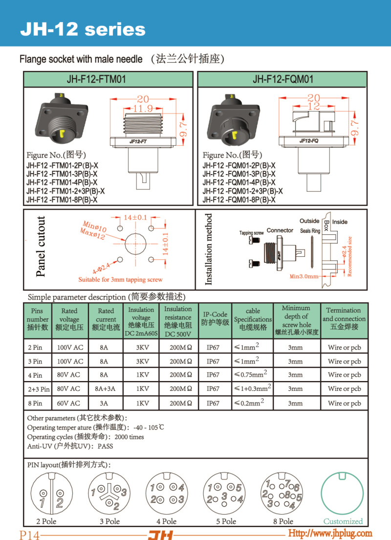 P14-JH-12 series-flange socket with male needle.jpg